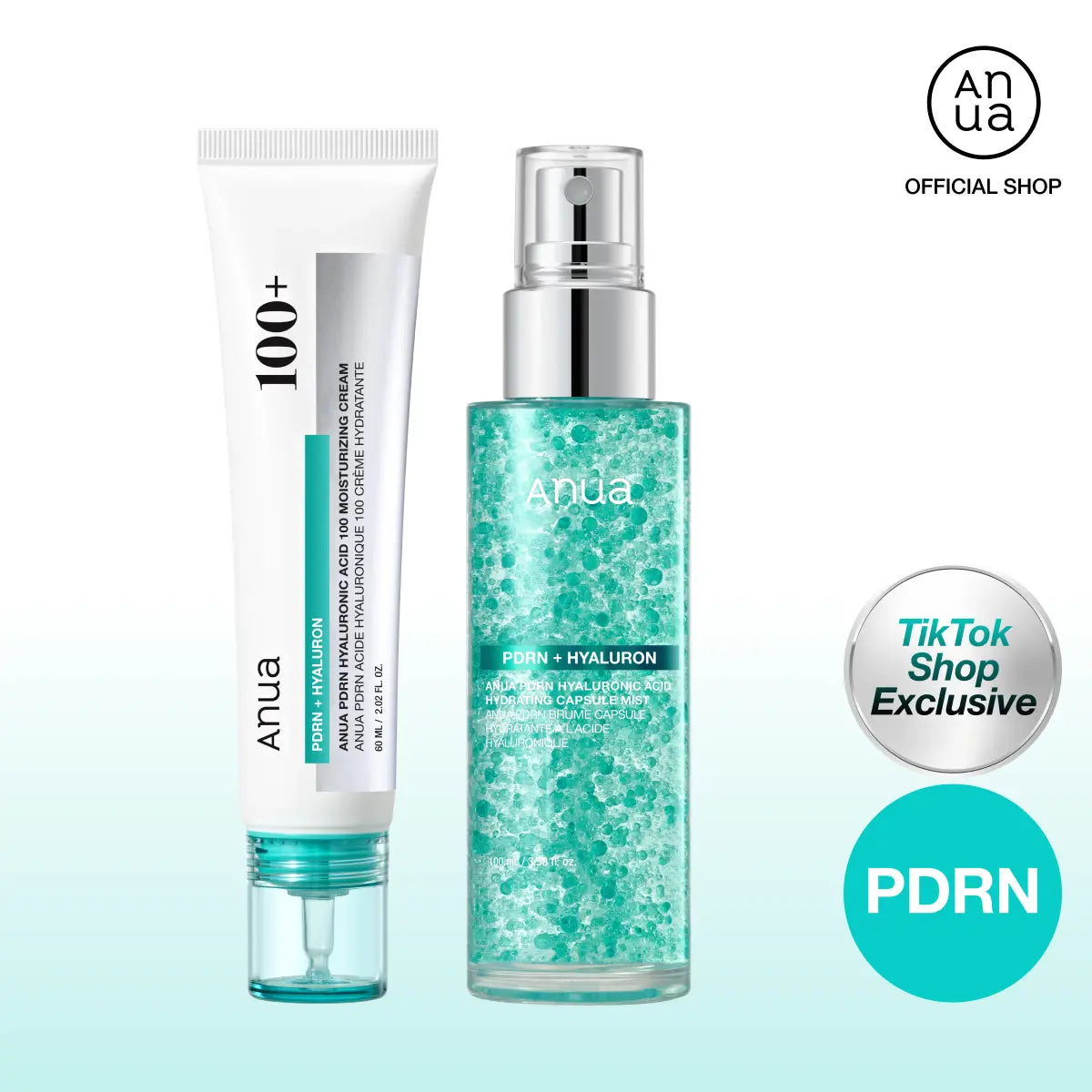 [Anua] PDRN Rejuvenating Essential Exclusive Set, PDRN Cream + PDRN Collagen Glow Facial Serum Spray + Collagen Neck Patch, S PDRN Lifting & Firming Skin Care, Rejuvenating Skin, Korean Skincare Moisturize Hyaluronic