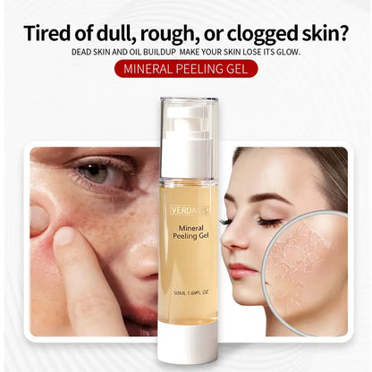 Verdalis Mineral Peeling Gel Advanced Exfoliating Gel for Face & Body - 50Ml - Deep Cleansing, Blackhead Removal, Oil Control, Hydration, Brightens Skin, Reduces Pigmentation