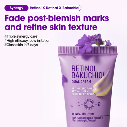 7 Days Glass Skin Retinol Set – Korean Skin Care – Retinol Serum & Collagen Cream Duo to Smooth Wrinkles, Minimize Pores & Repair Skin Barrier