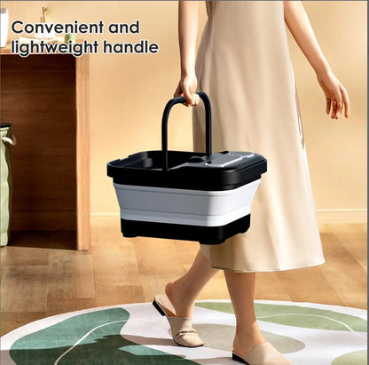 Foldable, Self-Heating Foot Cleaner Machine; Temperature-Controlled Foot Basin with Massage Rollers, Bubbles, and a Removable Footrest—The Perfect Gift for Family and Friends, and an Excellent Choice for Mother'S Day Gifts.
