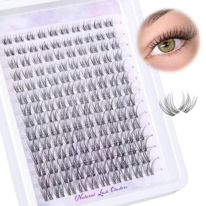 Natural DIY Lash Extension Kit - Waterproof Lash Clusters Kit C Curl 10-16Mm DIY Lash Extension