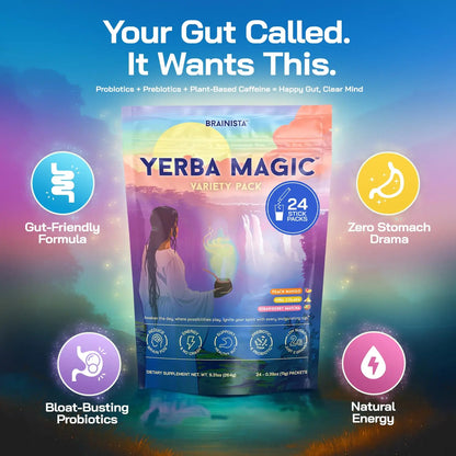 Yerba Magic | Yerba Mate Instant Tea Powder | 20, 24, or 30 Servings | Multiple Flavors Available