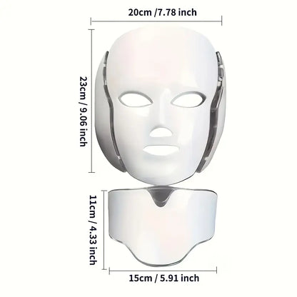 Face and Neck,Red Light Face Mask,Face Care Product,Gross Skin Care,Facial Beauty Massager,Light Therapy Mask Personal Skin Care Product,Glow Mask Beauty Mask,Led Face Mask with Red & Infrared Light Wrinkle Removal Firming Gentle Gift