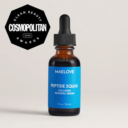 Peptide Squad Multi-Peptide Serum, Boosts Collagen Production, Reduces Fine Lines and Wrinkles, Firms Skin