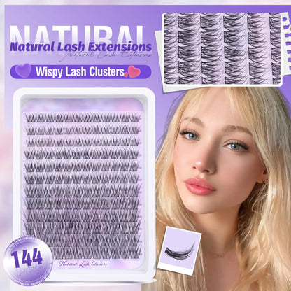 Natural DIY Lash Extension Kit - Waterproof Lash Clusters Kit C Curl 10-16Mm DIY Lash Extension