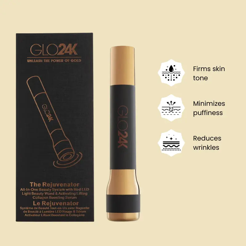 The Rejuvenator: LED Beauty Wand + Collagen Serum. All in One Beauty System