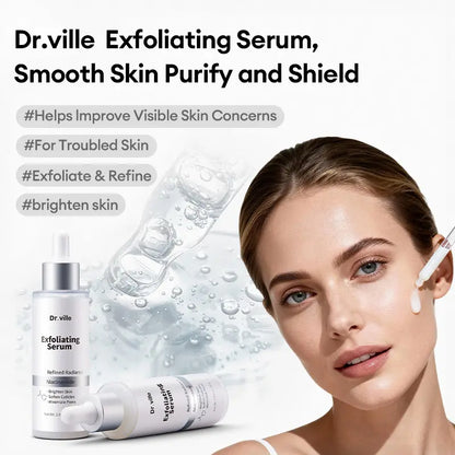 Dr.Ville Exfoliating Essence – Gentle Peeling Serum for Blackheads, Whiteheads, Large Pores & Dull Skin-C