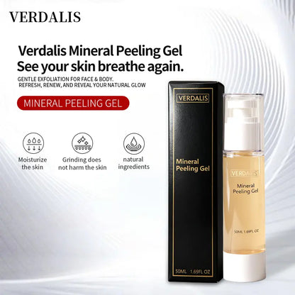 Verdalis Mineral Peeling Gel Advanced Exfoliating Gel for Face & Body - 50Ml - Deep Cleansing, Blackhead Removal, Oil Control, Hydration, Brightens Skin, Reduces Pigmentation