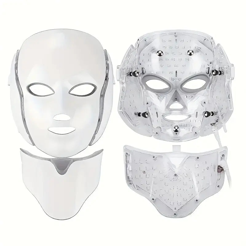Face and Neck,Red Light Face Mask,Face Care Product,Gross Skin Care,Facial Beauty Massager,Light Therapy Mask Personal Skin Care Product,Glow Mask Beauty Mask,Led Face Mask with Red & Infrared Light Wrinkle Removal Firming Gentle Gift