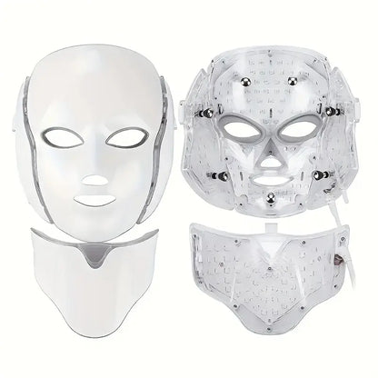 Face and Neck,Red Light Face Mask,Face Care Product,Gross Skin Care,Facial Beauty Massager,Light Therapy Mask Personal Skin Care Product,Glow Mask Beauty Mask,Led Face Mask with Red & Infrared Light Wrinkle Removal Firming Gentle Gift