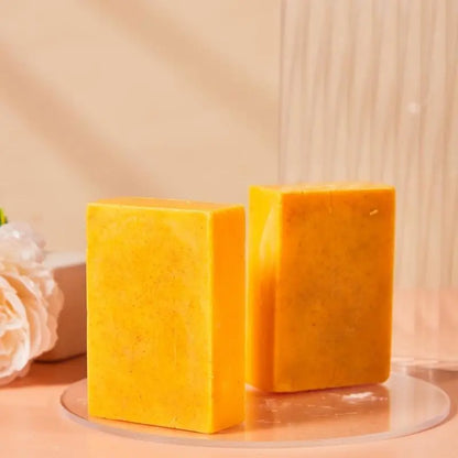 AGICEA Lemon Turmeric & Kojic Acid Brightening Soap Dark Spot Remover Cleansing Bar for Hyperpigmentation Acne Care Gentle Daily Use Soap Coconut Tea Tree，Summervibes