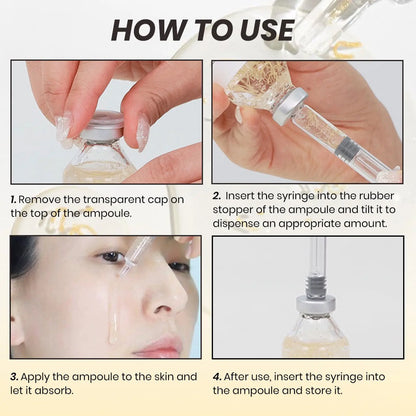 【Barubt】Buy 1Get 1Free, 2 Bottles Deep Collagen Peptide Ampoule 40Ml anti Aging Concentrate for Skin Care Face-Lift at Homeserum with Peptides & Silk Lifting Peptide Formula and Syringe Desig (1.35 Fl.Oz/Bottle) Mother'S Day Gift