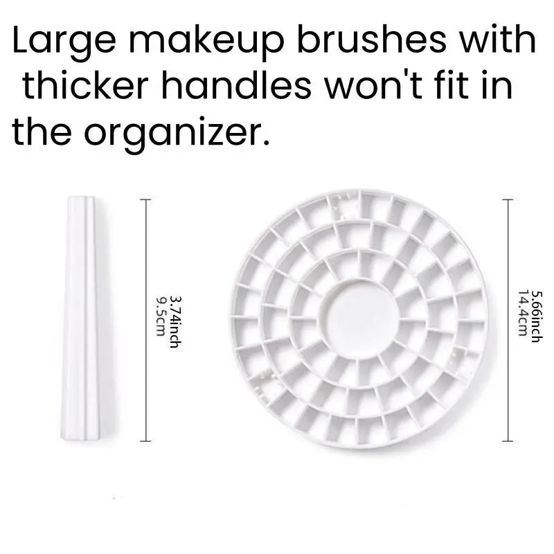 Makeup Brush Storage Rack, Multi-Grid Makeup Brush Holder, Desktop Makeup Tool Organizer, Makeup Organizer Box, Makeup Cosmetic Organizer, Beauty Organizer