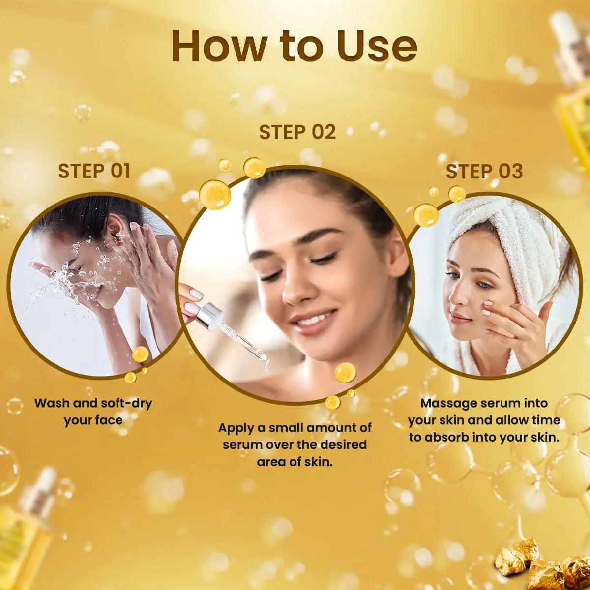 24K Gold Serum for Face with Platinum, Skin Repair Anti-Aging Hydrating, Tightening Firming, Plumping, Lifting Serum Enriched with Retinol, Vitamin B3 C E & Snail Mucin for Boosting Collagen Production, Facial Serum Hydrate Moisturizer Skincare Comfort