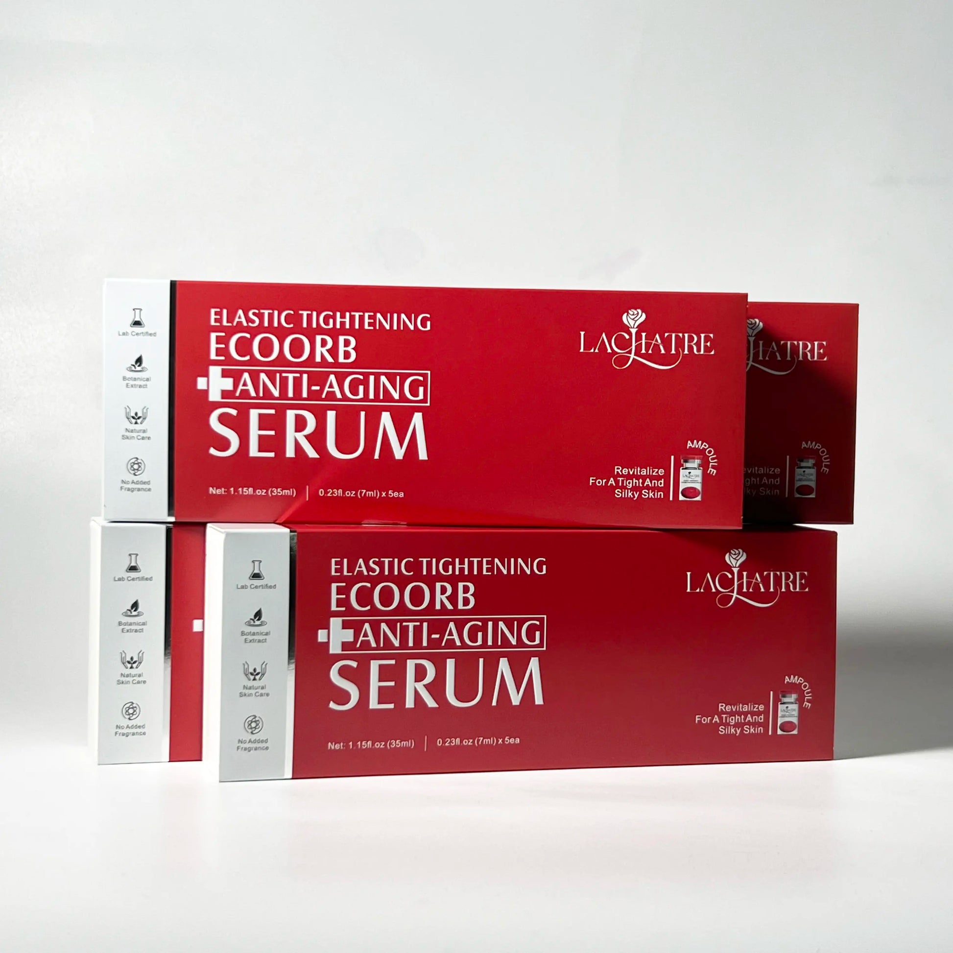 LACHATRE BEAUTY: Red Elastic Tightening Ecoorb Anti-Aging Serum with Hydrolyzed Collagen & Retinol & Multi Peptides for Tight & Silky Skin Firm Skin Tightening Skin Fine Lines Elasticity Face Lifting Skin Repair Anti-Wrinkle Anti-Oxidation Summervibes