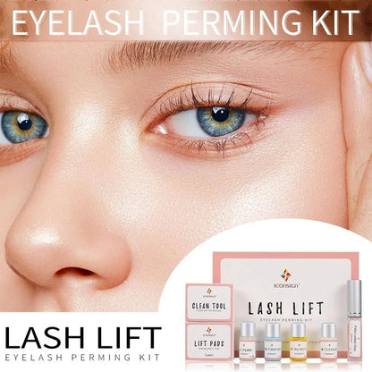 Eyelash Lift Kit, 1 Set Professional Salon Semi-Permanent Curling Eyelash Perm Kit with Lash Shields and Eye Gel Pads, Makeup Products, Makeup, Eyelash Perming Kit Cosmetic, Eyelash Fixer
