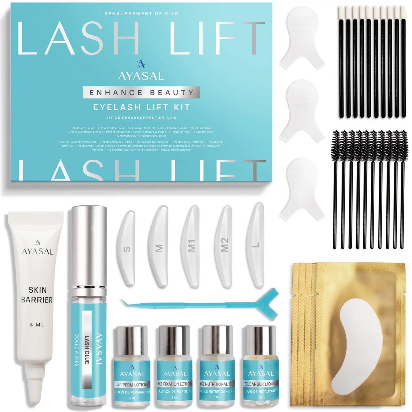 AYASAL Lash Lift Kit Eyelash Perm Kit, with Detailed Instruction Eyelash Lift Kit