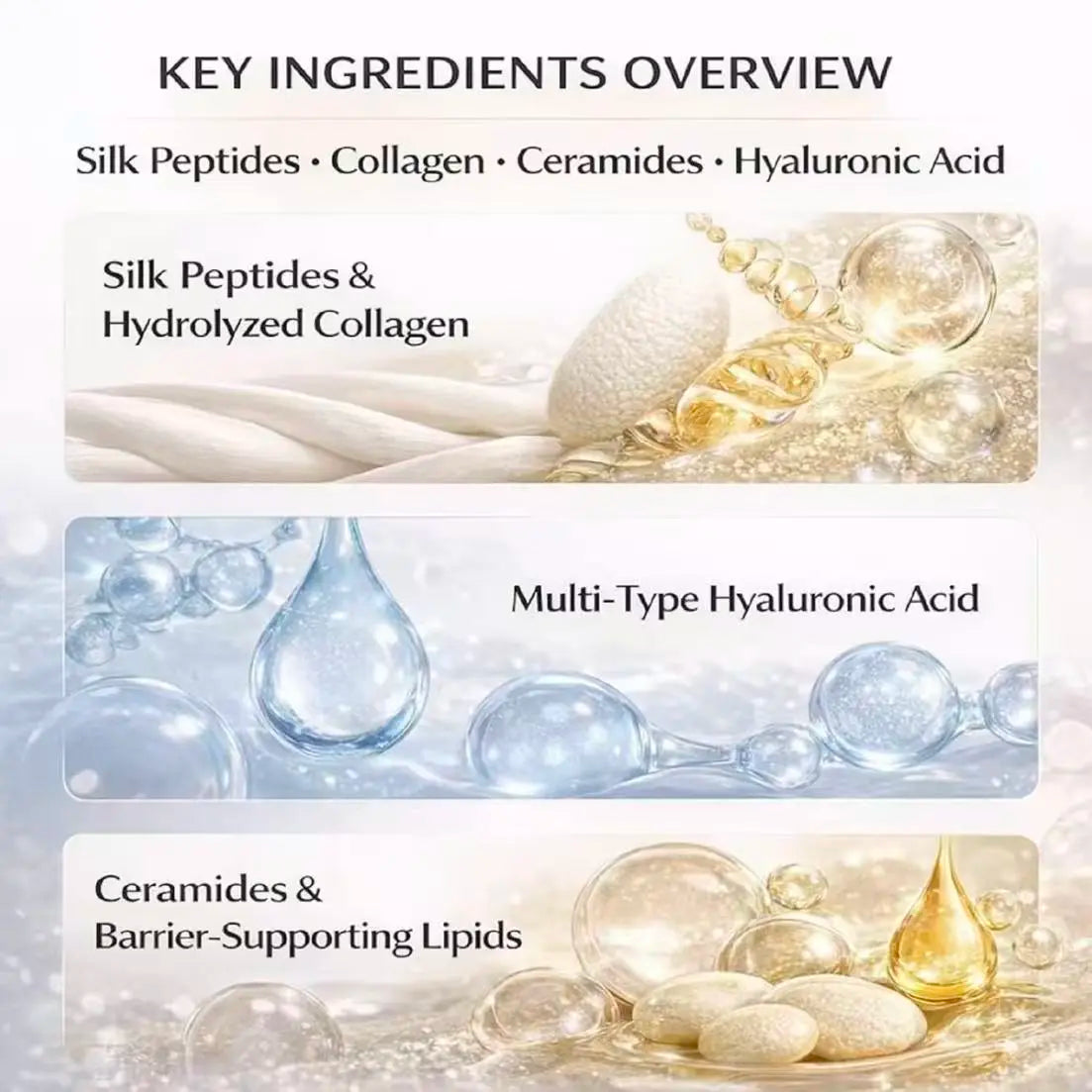 2Bottles Peptide Silk Lifting Ampoule for Face - Deep Collagen Anti-Aging Serum - Wrinkle Care & Plumping At-Home Face Lift Skincare (40Ml) Mother'S Day Gift
