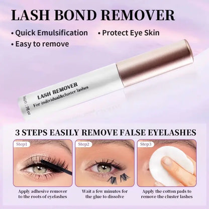 ISEEN Fairy Spikes Cluster Lash Kit with Natural Soft Easy to Apply Curl Lasting Eyelashes for Beautiful Look