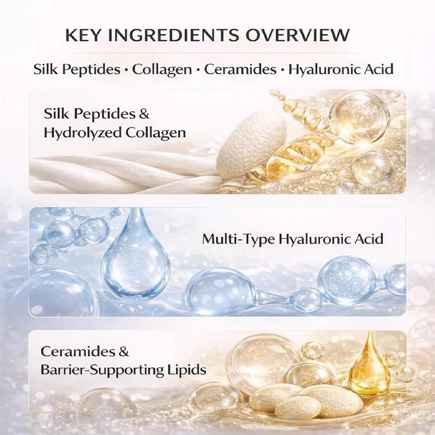 【Barubt】Buy 1Get 1Free, 2 Bottles Deep Collagen Peptide Ampoule 40Ml anti Aging Concentrate for Skin Care Face-Lift at Homeserum with Peptides & Silk Lifting Peptide Formula and Syringe Desig (1.35 Fl.Oz/Bottle) Mother'S Day Gift