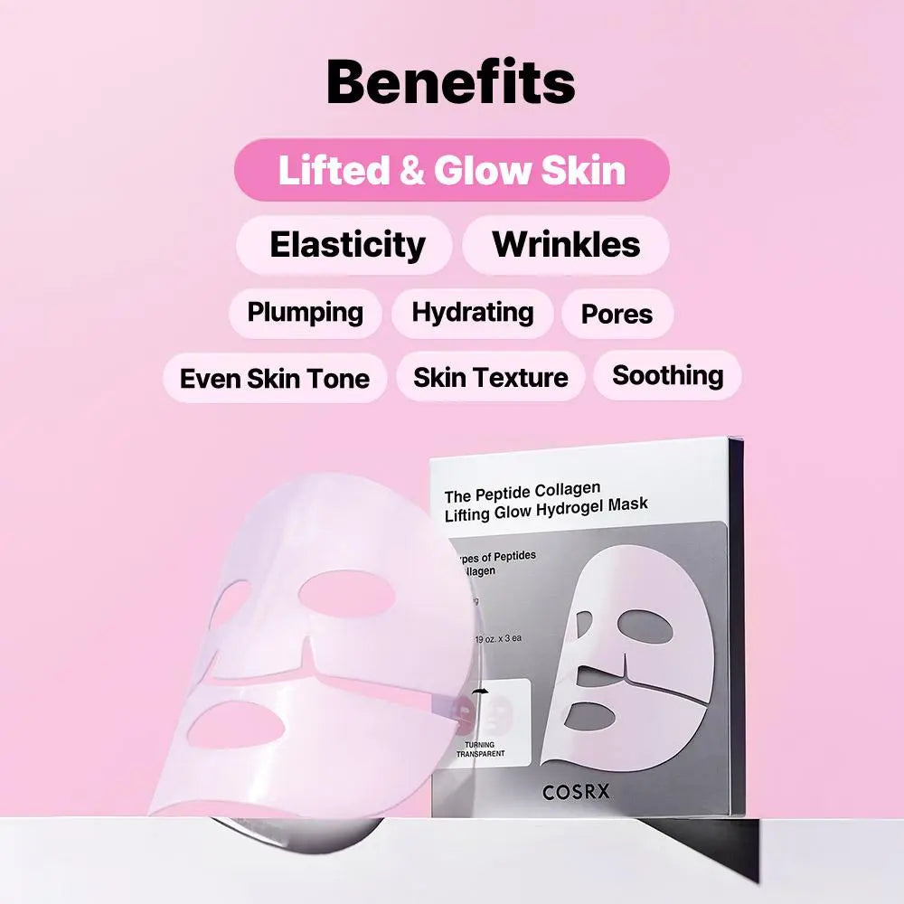 [COSRX Official] COSRX Hall of Fame Set | Low Ph Cleanser + Peptide Collagen Eye Patch + 6 Peptide Skin Booster Serum + Snail Mucin Essence & Cream + Peptide Lifting Hydrogel Mask (3Ea)