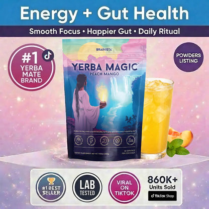 Yerba Magic | Yerba Mate Instant Tea Powder | 20, 24, or 30 Servings | Multiple Flavors Available