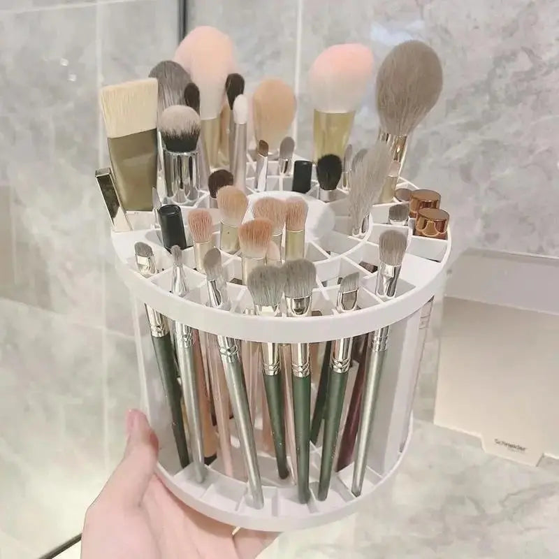 Makeup Brush Storage Rack, Multi-Grid Makeup Brush Holder, Desktop Makeup Tool Organizer, Makeup Organizer Box, Makeup Cosmetic Organizer, Beauty Organizer