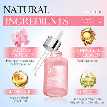 Collagen Sakura Elastic Moist Hydrate Serum