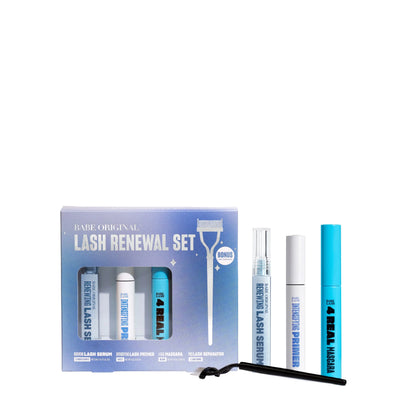 Limited Edition Lash Renewal Set, New Limited Edition Gentle Peptide Lash Enhancement, Babe Lash Gentle Eyelash Serum Set, Easy Application, Beauty Influencer Approved Starter Set