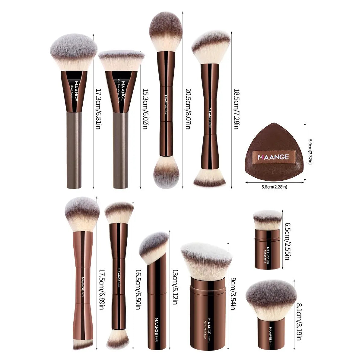 Makeup Tools Set, 13Pcs/Set Makeup Brush & Powder Puff with Makeup Brush Organizer, Cosmetic Tools for Women, Makeup Brush Set, Makeup Brush Full Set, Valentine'S Day, Gift for Her, Makeup Brushes Kits, Makeup Brush Holder