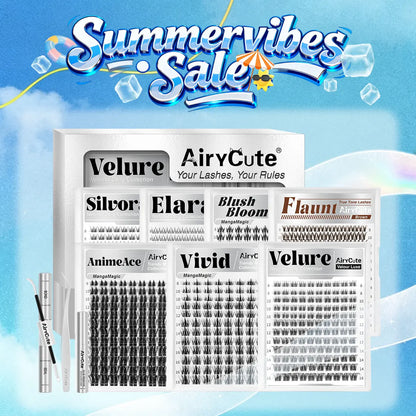Airycute LIVE ONLY | Exclusive Prices on Viral DIY Cluster Lashes | save Big on Airy Cute Best-Selling Cluster Lashes | Best-Selling Lash Styles at Super Low LIVE Exclusive Prices | Bubble, Elara, Brown Flaunt, Velure, Downy, Viva, Flaunt, Glosa