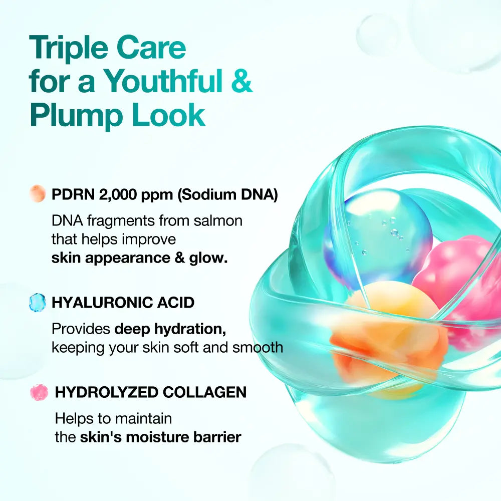 [Anua] PDRN Rejuvenating Essential Exclusive Set, PDRN Cream + PDRN Collagen Glow Facial Serum Spray + Collagen Neck Patch, S PDRN Lifting & Firming Skin Care, Rejuvenating Skin, Korean Skincare Moisturize Hyaluronic