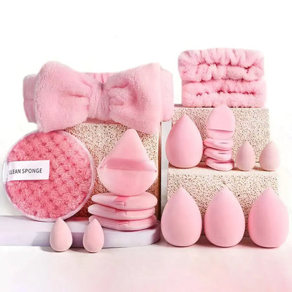 Makeup Brush Set with Sponge and Puff, Synthetic Makeup Brushes, Ultimate Beauty Tools Kit, Complete Cosmetic Brush Collection for Flawless Application, with Makeup Brush Organizer, Makeup Brush Full Set