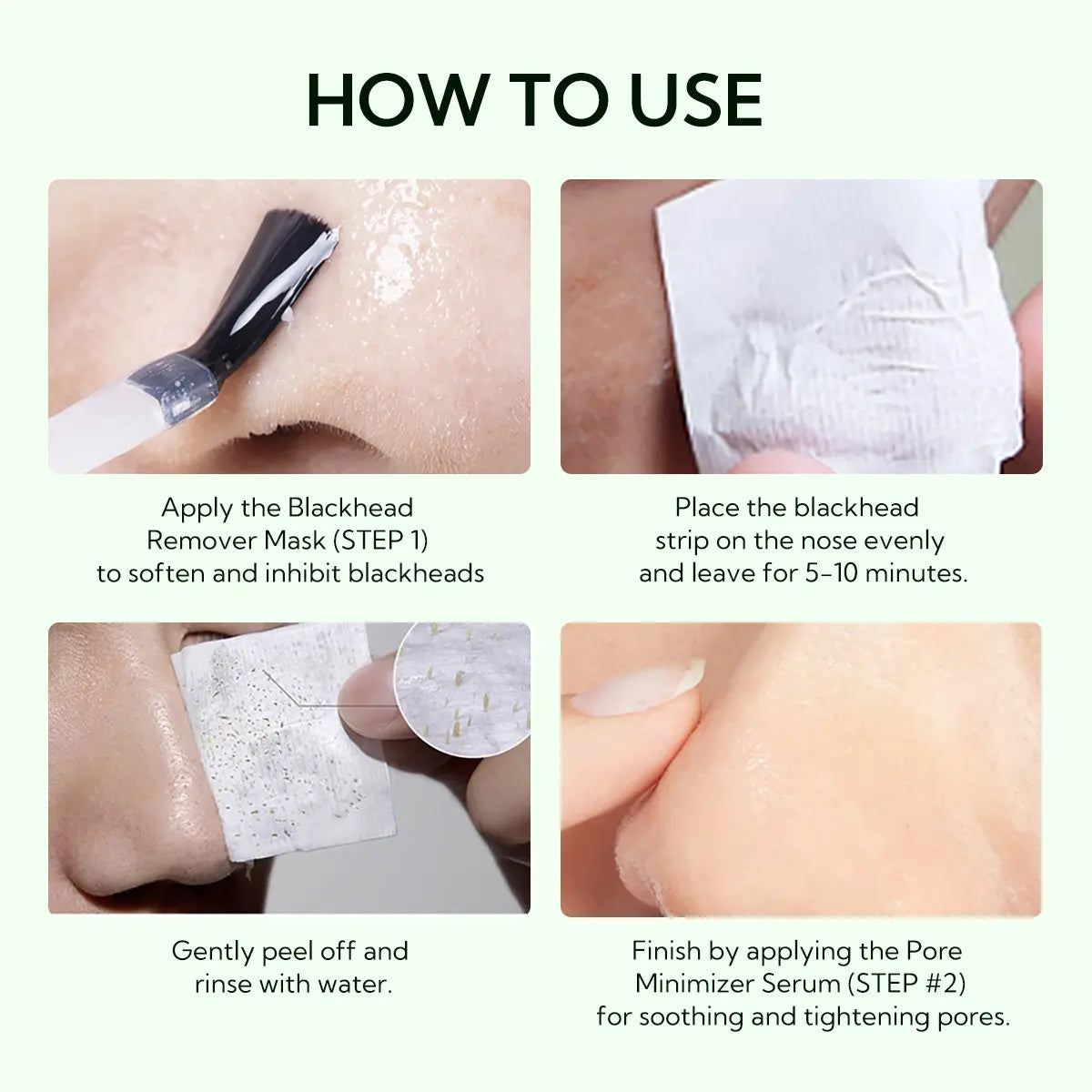 LANBENA Blackhead Remover Serum Shrink Pore Facial Serum Peeling off Mask Skincare Acne Treatment Essence 17Ml Comfort Skin Repair