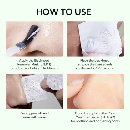 LANBENA Blackhead Remover Serum Shrink Pore Facial Serum Peeling off Mask Skincare Acne Treatment Essence 17Ml Comfort Skin Repair