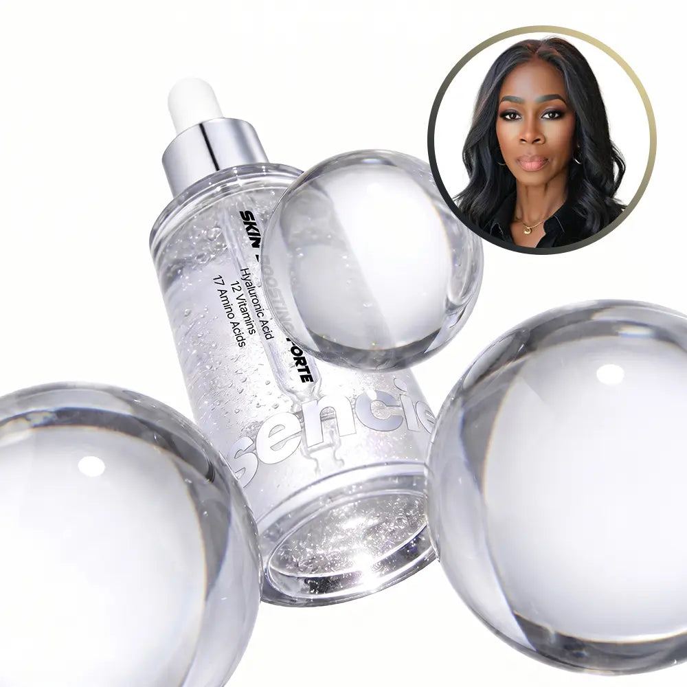 Essenciel Skin Boosting Forte Brightening Firming Face Serum | Hyaluronic Acid, Vitamin & Amino Acid Complex, Hydrating Plumping Radiance Boosting | for Firm Glass-Looking Skin, Cares for Look of Fine Lines & Dull Skin (50Ml)