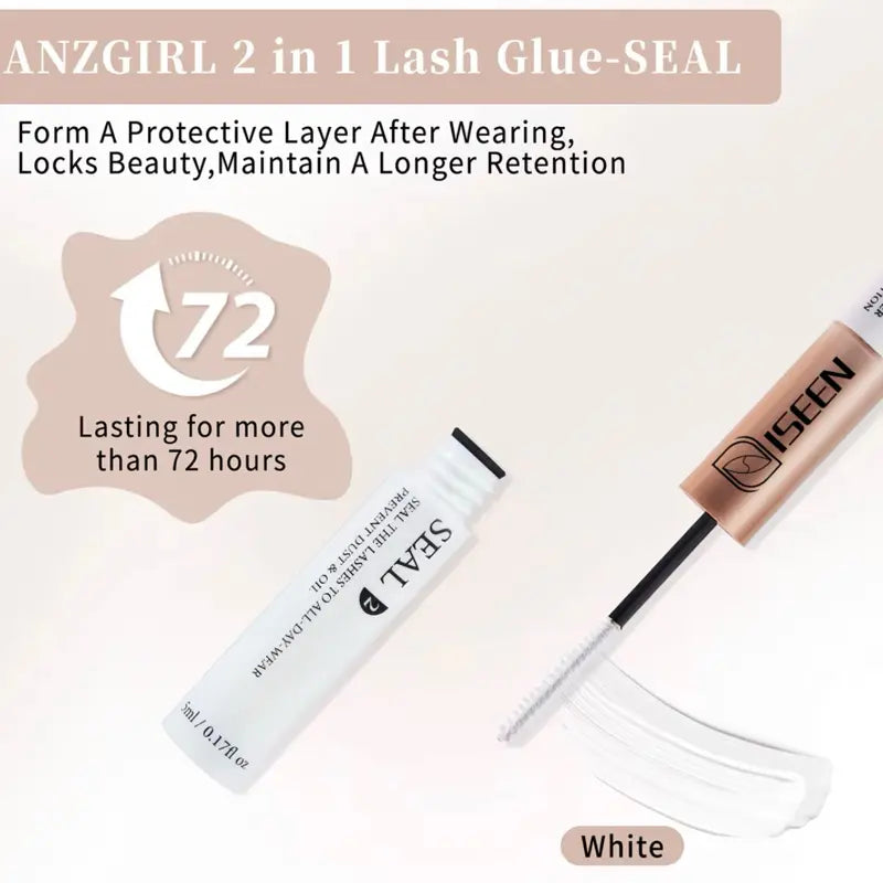 ISEEN Fairy Spikes Cluster Lash Kit with Natural Soft Easy to Apply Curl Lasting Eyelashes for Beautiful Look