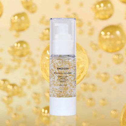 XMEECOS Retinol and Collagen Serum for Face with Collagen Balls Niacinamide Green Tea Extract Vitamin C Retinol Natural Anti-Aging Moisturizing Vitamin a Soothing and Amino Acid| Giftable| Skincare Moisturizer Skin Repair Nourishing