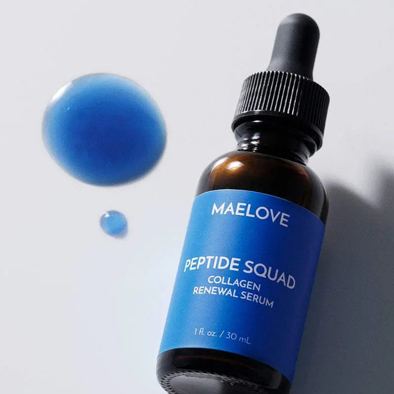 Peptide Squad Multi-Peptide Serum, Boosts Collagen Production, Reduces Fine Lines and Wrinkles, Firms Skin