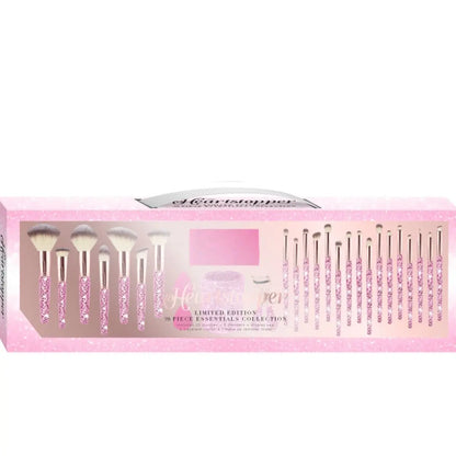 Rhinestone Makeup Brush & Holder 25 Piece Set