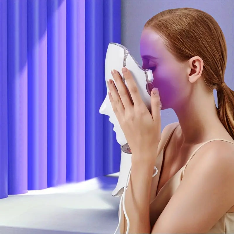 Face and Neck,Red Light Face Mask,Face Care Product,Gross Skin Care,Facial Beauty Massager,Light Therapy Mask Personal Skin Care Product,Glow Mask Beauty Mask,Led Face Mask with Red & Infrared Light Wrinkle Removal Firming Gentle Gift