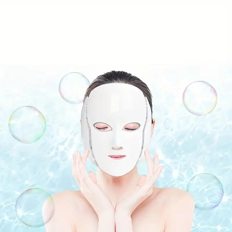 Face and Neck,Red Light Face Mask,Face Care Product,Gross Skin Care,Facial Beauty Massager,Light Therapy Mask Personal Skin Care Product,Glow Mask Beauty Mask,Led Face Mask with Red & Infrared Light Wrinkle Removal Firming Gentle Gift