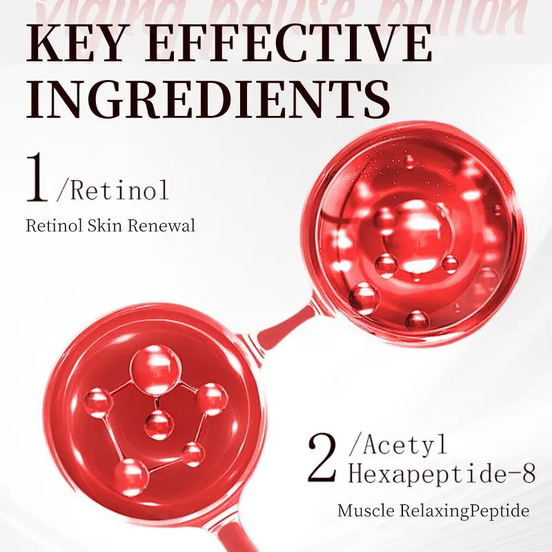 LACHATRE BEAUTY: Red Elastic Tightening Ecoorb Anti-Aging Serum with Hydrolyzed Collagen & Retinol & Multi Peptides for Tight & Silky Skin Firm Skin Tightening Skin Fine Lines Elasticity Face Lifting Skin Repair Anti-Wrinkle Anti-Oxidation Summervibes