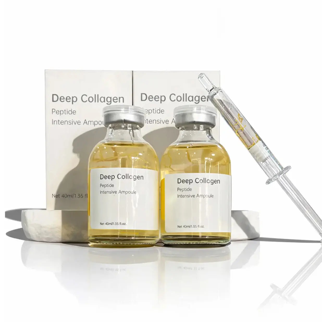 2Bottles Peptide Silk Lifting Ampoule for Face - Deep Collagen Anti-Aging Serum - Wrinkle Care & Plumping At-Home Face Lift Skincare (40Ml) Mother'S Day Gift