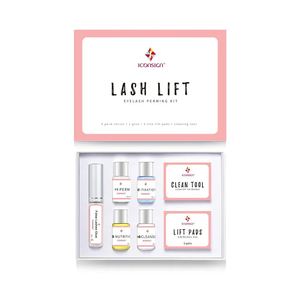 Eyelash Lift Kit, 1 Set Professional Salon Semi-Permanent Curling Eyelash Perm Kit with Lash Shields and Eye Gel Pads, Makeup Products, Makeup, Eyelash Perming Kit Cosmetic, Eyelash Fixer