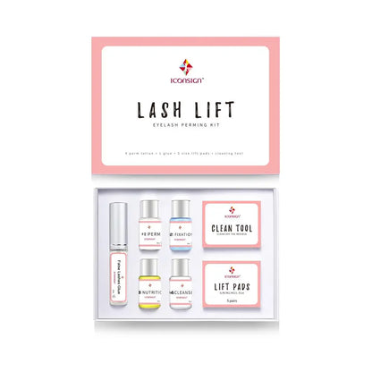 Eyelash Lift Kit, 1 Set Professional Salon Semi-Permanent Curling Eyelash Perm Kit with Lash Shields and Eye Gel Pads, Makeup Products, Makeup, Eyelash Perming Kit Cosmetic, Eyelash Fixer