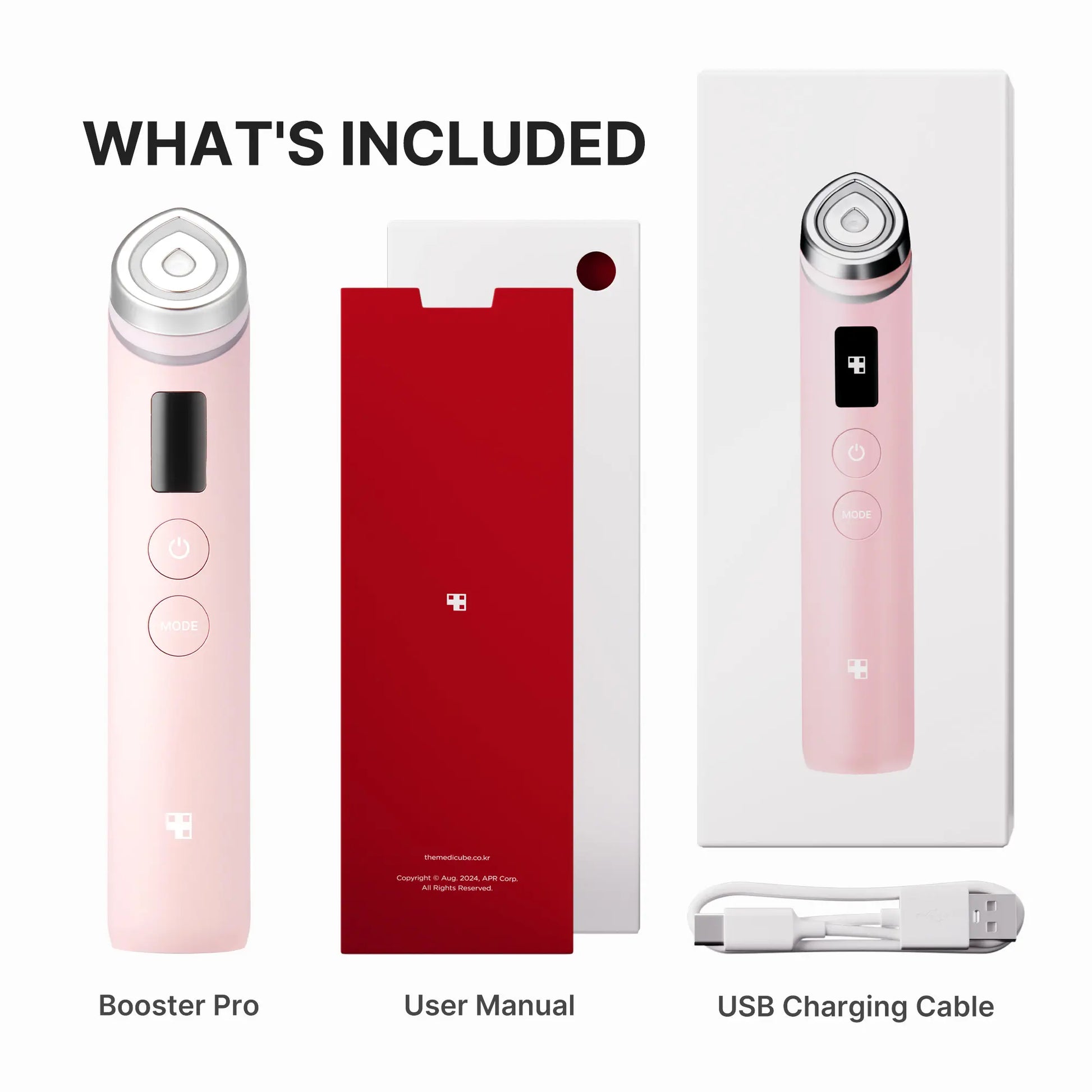 [Medicube] Pink Glass Glow Routine SetㅣK-Beauty Viral Glass Glow Device, PDRN Pink Peptide Toner, PDRN Pink Peptide Serum, Collagen Repair