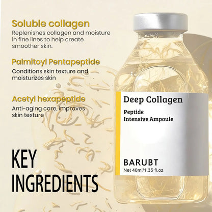 [BARUBT] 2Bottles Peptide Silk Lifting Ampoule for Face - Deep Collagen Anti-Aging Serum - Wrinkle Care & Plumping At-Home Face Lift Skincare (40Ml) Mother'S Day Gift