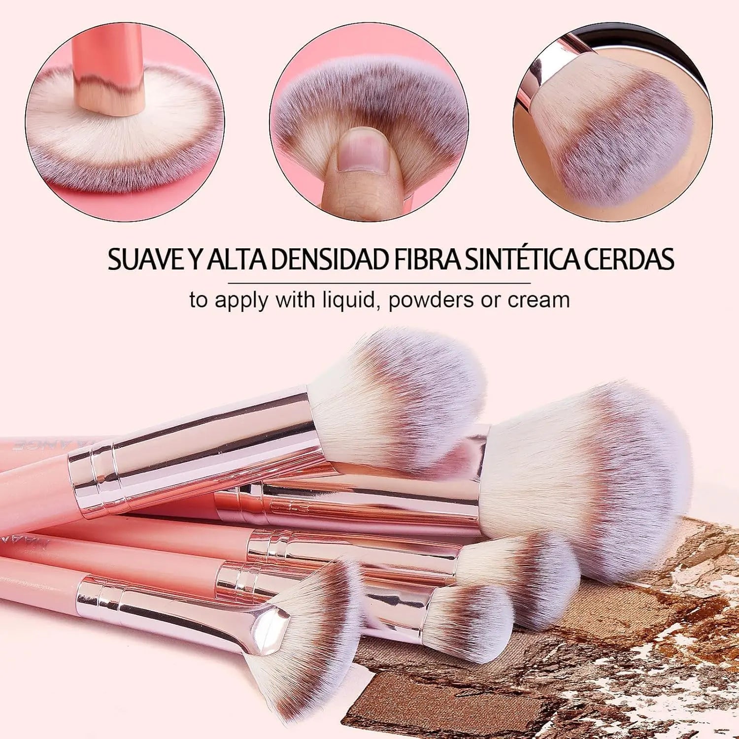 Makeup Brush Set with Sponge and Puff, Synthetic Makeup Brushes, Ultimate Beauty Tools Kit, Complete Cosmetic Brush Collection for Flawless Application, with Makeup Brush Organizer, Makeup Brush Full Set