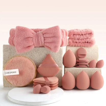 Makeup Brush Set with Sponge and Puff, Synthetic Makeup Brushes, Ultimate Beauty Tools Kit, Complete Cosmetic Brush Collection for Flawless Application, with Makeup Brush Organizer, Makeup Brush Full Set